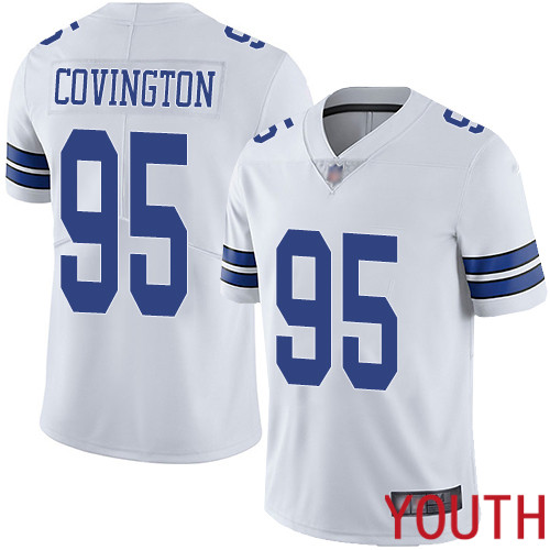 Youth Dallas Cowboys Limited White Christian Covington Road #95 Vapor Untouchable NFL Jersey